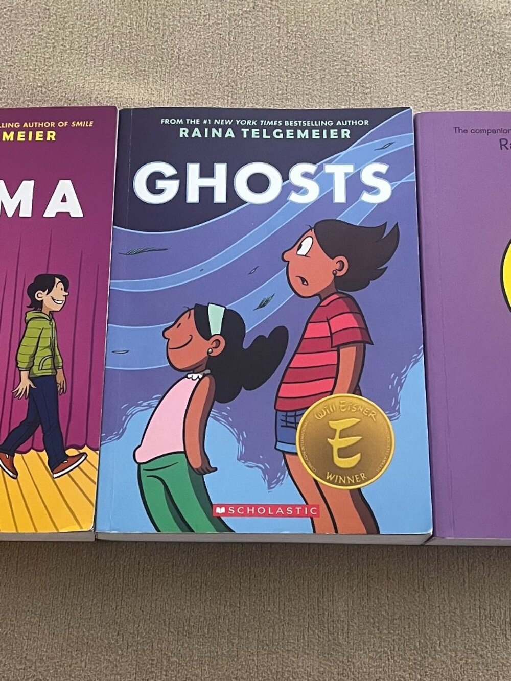 Raina Telgemeier Drama, Ghosts, and Guts Graphic Books New.